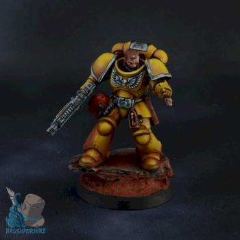 Imperial Fist Primaris Space Marine Captain by brushforhire