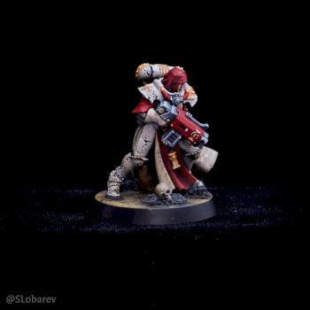 Adepta Sororitas Battle Sister with storm bolter by El Sabel