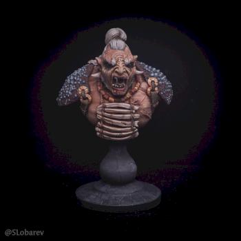 LoTR Ork bust 1/12 by El Sabel