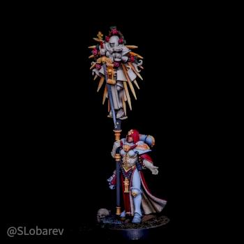 Adepta Sororitas  Battle Sister order of the sacred rose Imagifer by El Sabel