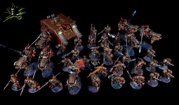 Adeptus Custodes Warhammer 40K Army 3000pts by CroWarGamePainting