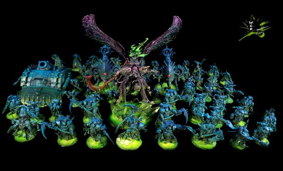 Death Guard Toxic Night Strike Force 2000 Pts Army Warhammer 40K by CroWarGamePainting