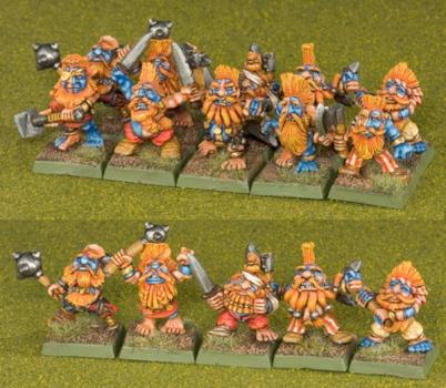 Warhammer Dwarf troll Slayers by victoria