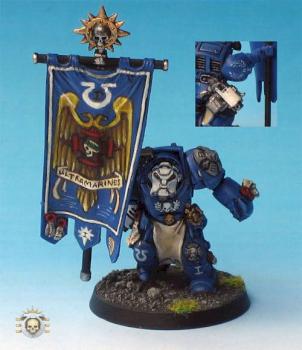 Ultramarines 1st Company Terminator Standard Bearer by Tagsta