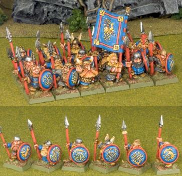 Warhammer Dwarf Warriors with spears by victoria