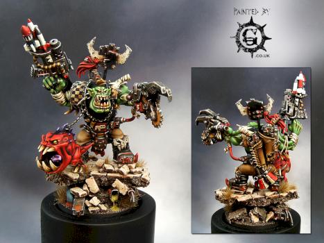 Grukk Faceripper Ork Warboss by Painted By-g