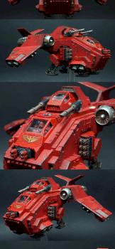 Blood Angels Stormraven Gunship by gimiak