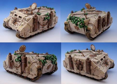 40k Chaos Nurgle Rhino by Quareni