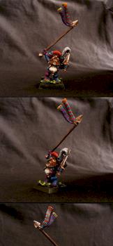 Karag Dum Dwarf Warrior with Banner by HodRod