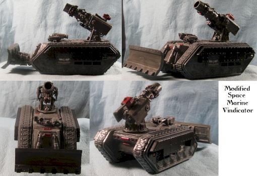 Modified Space Marine Vindicator by rattrap2474