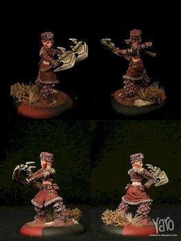 Khador Manhunter - female version (Manhuntress) by yaro