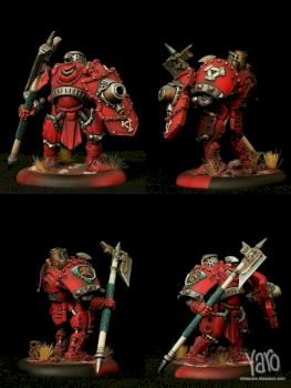 Man-O-War Drakhun - Khador Dragoon; dismounted version by yaro