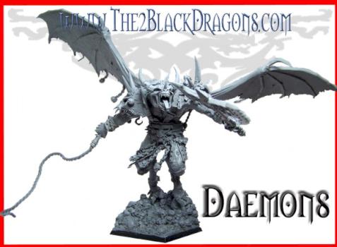 Blutdämon Daemons Dämonen Khorne chaos Bloodthirster by The 2 Black Dragons