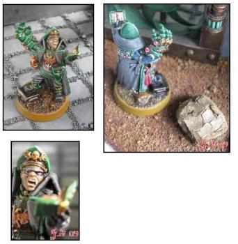 Imperial guard Commissar Of The 144th Cadian's by Cornerpedler