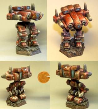 sculpted and painted Battletech Fafnir by shadow cb