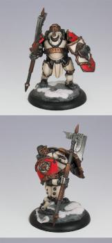 Warmachine Project Rainy Day Khador Drakhun (dismounted) by spooktalker