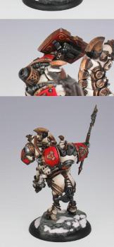 Warmachine Project Rainy Day Khador Drakhun (mounted) by spooktalker