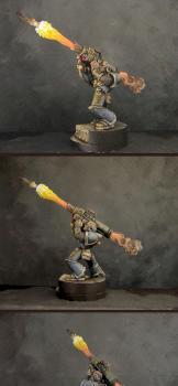 Space Marine with missle launcher by Shawn R. L.