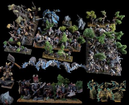 Beastmen army by flames