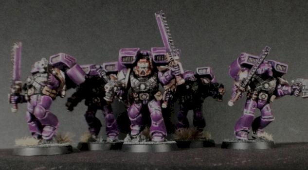 Space marine assault squad by Eggs