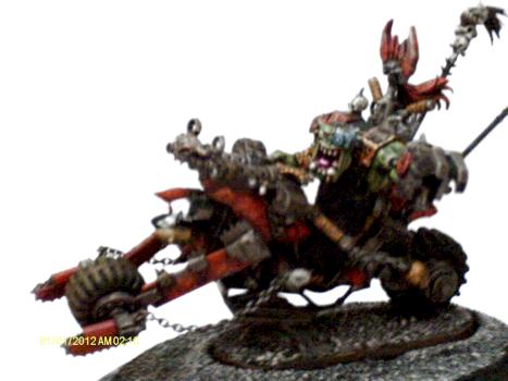 Warboss on bike by Barronvonpaintus