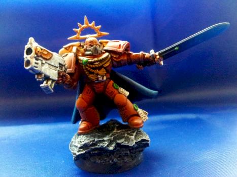 Warhammer 40k - Space Marine Commander / Chapter Master Magnetized & Painted by Quality Miniatures