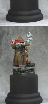 Imperial Guard Commissar with power fist by czys