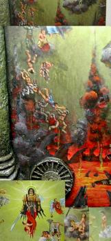 Details of the freehand in my diorama by bragon