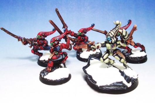 Eldar Striking Scorpions and Exarch by uglyamericanV1.5