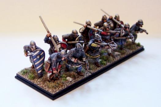 Perry Miniatures, Italo Norman spearmen and Xbow by JTY