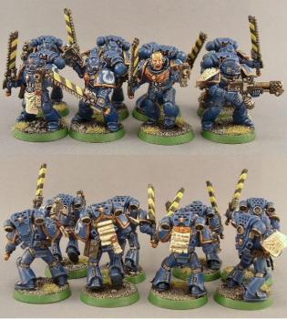 Ultramarines squad 2nd company by darkartminiatures