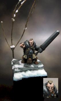 Kristian Male Dwarf w/ Great Sword by Machines Are Us