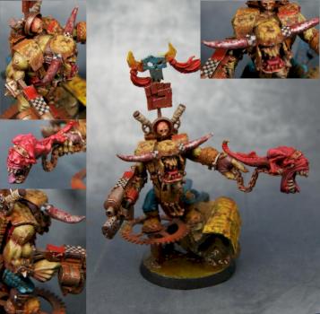 Ork Warboss with Attack Squig by Beefjerky