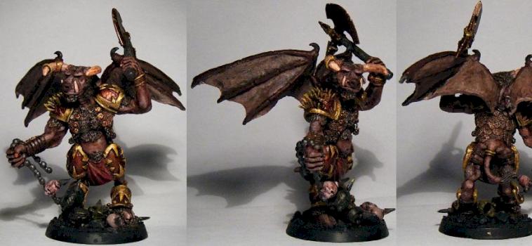 Tauren Khorne Daemon Prince by Spittle72