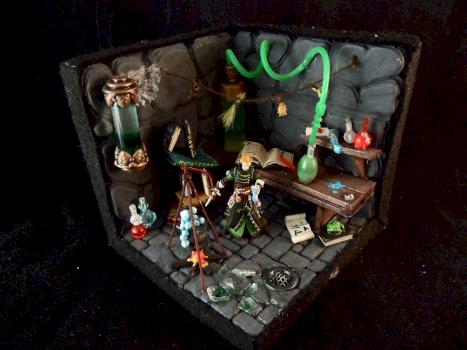 Diorama Pathfinder alchemist Lab by PurpleWyrm