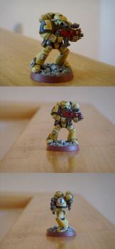 Imperial Fists space marine by irimi