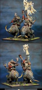 Ogre Kingdoms Mournfang Cavalry by lono