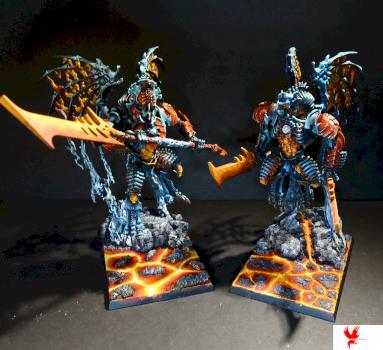 Morghast Archai and Morghast Harbinger by RedRavonMinis