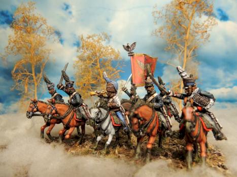 28 mm Polish hussars by Thau