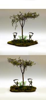 Model Tree with Heroquest Skeletons by fairstranger