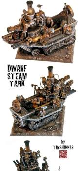 2006 Golden Demon Open Comp Runner Up Dwarf Steam Tank by timshinn73