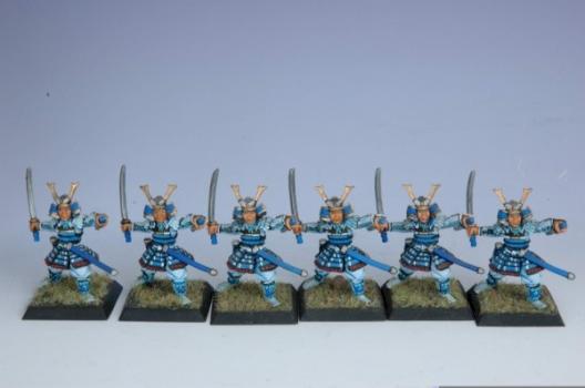 Painted Crane Swordsmen 2 Clanwar L5R by Audiovore