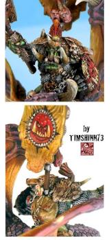 GW Warhammer Orc Warboss On Wyvern Conversion by timshinn73