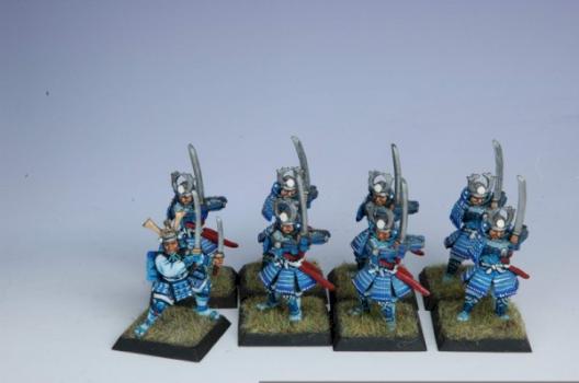 Painted Crane Swordsmen 1 Clanwar L5R by Audiovore