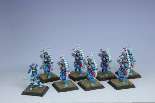 Painted Crane Bowmen Clanwar L5R by Audiovore