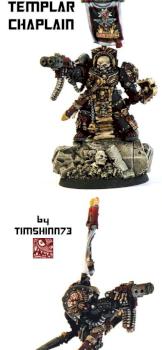 2006 Baltimore Golden Demon 40K Single First Cut Black Templar Chaplain by timshinn73