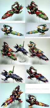 Dark Eldar Harlequins Jetbike Squad 1 by Agis