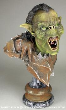 repainted Moria Orc Bust Prepaint from WETA/Sideshowtoys by Brushguy