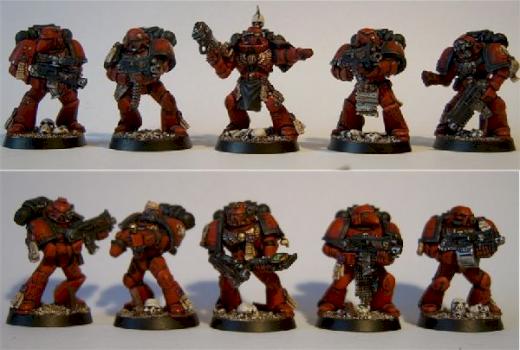 Exorcist Chapter space marine squad by Vandire