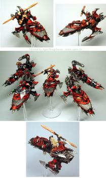 Dark Eldar Harlequins Jetbike Squad 2 - Darth Reaver by Agis